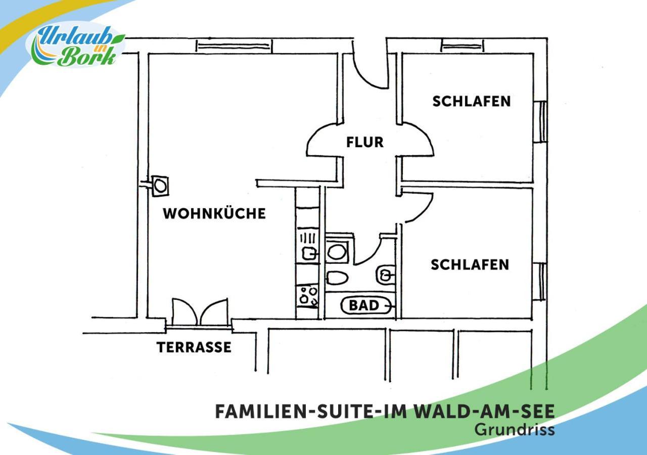 Familien-Suite-Im-Wald-Am-See Bork Екстер'єр фото